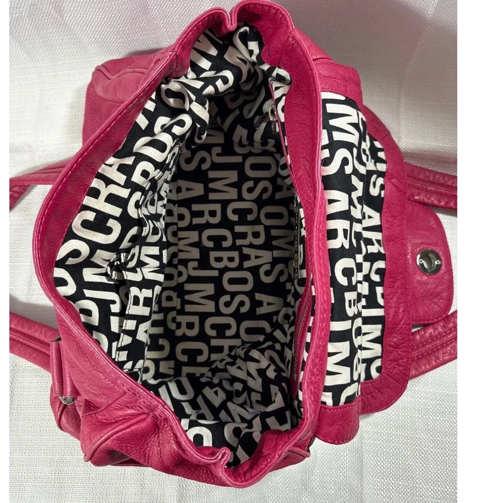 Vintage Marc by Marc Jacobs Dr Q Groovee Hot Pink Leather Satchel Handbag